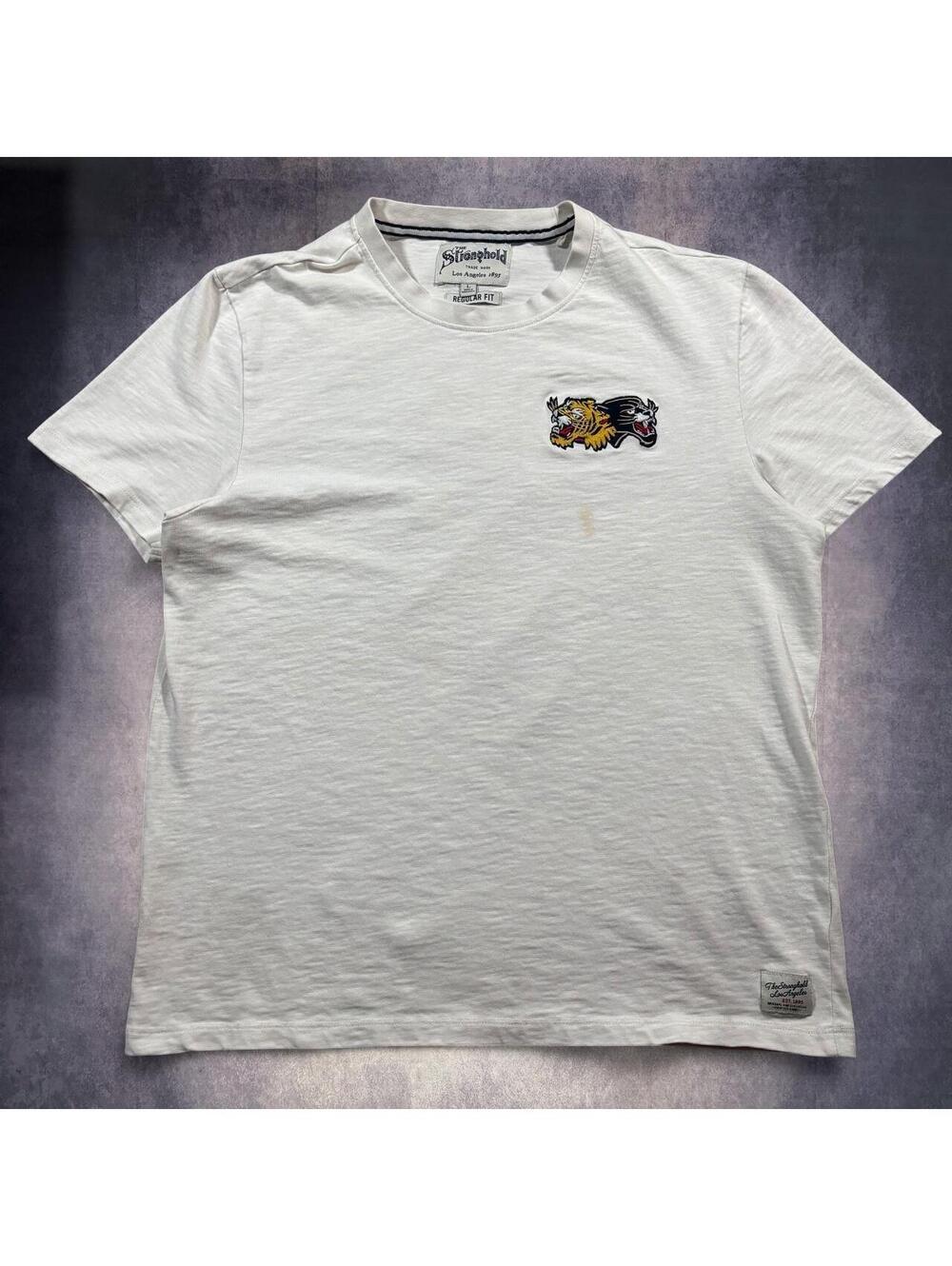 The Stronhold Los Angeles white embroidered t-shirt